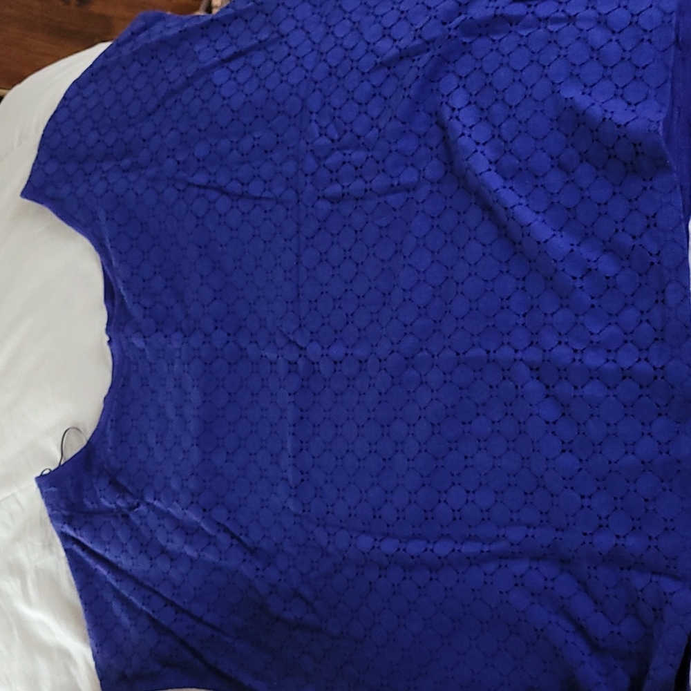 Cobalt Blue Cap Sleeve Top